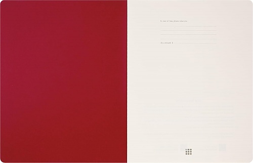 Zeszyt Moleskine Student Cahier XXL (21.6X27.9 cm) w Linie Czerwony/Szkarłatny (Moleskine Student XXL Ruled Scarled Red Soft Cover) - 8056999276874